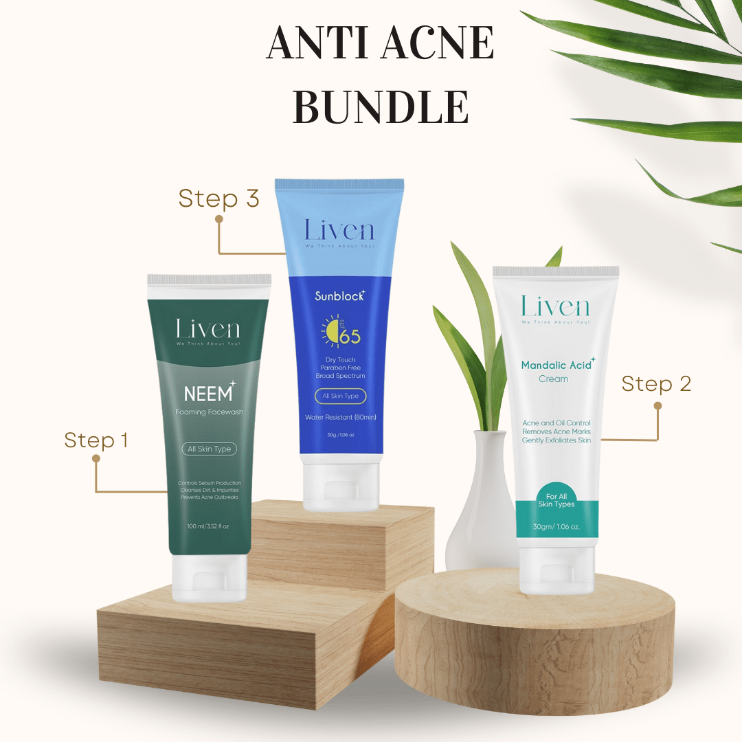 Anti - Acne Products Bundle - Liven Skincare