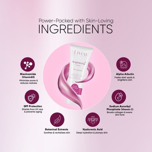 Brightening Cream - Liven Skincare