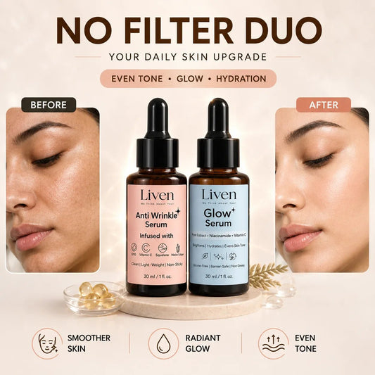 💧 Hydration – No Filter Duo Bundle - Liven Skincare