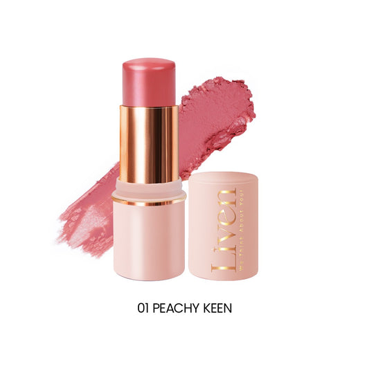 Liven Cream Blush Stick - #1 Peachy Keen