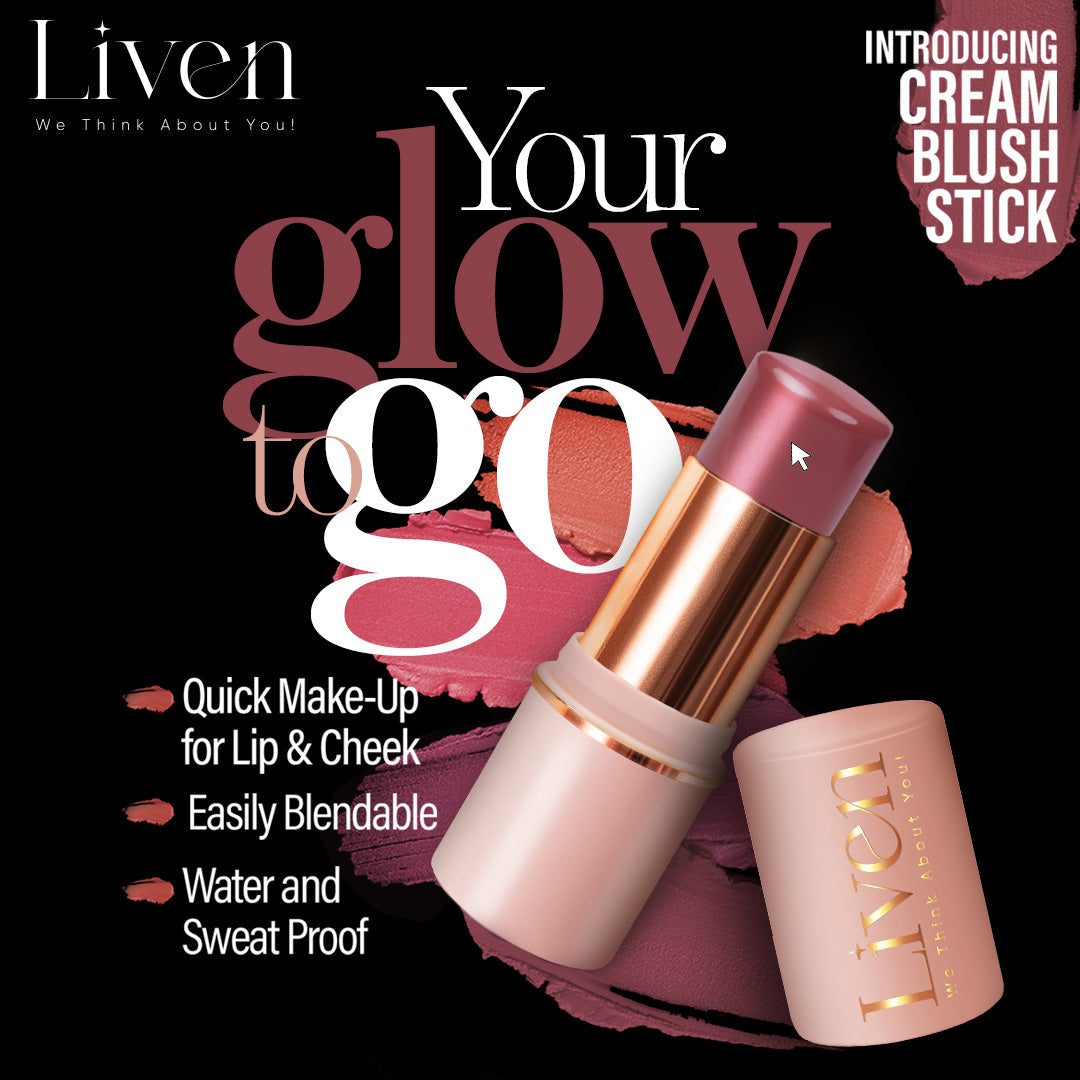 Liven Cream Blush Stick - #8 Dusty Rose