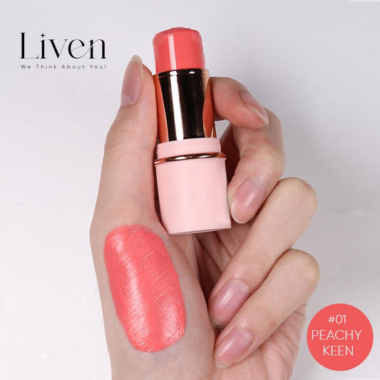 Liven Cream Blush Stick - #1 Peachy Keen