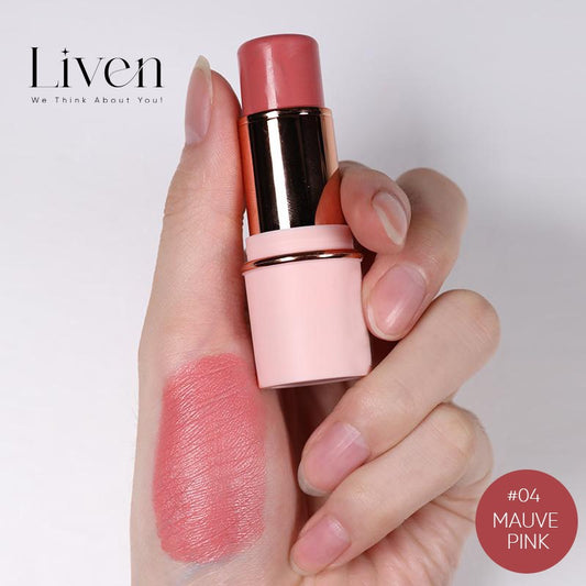 Liven Cream Blush Stick - #4 Mauve Pink