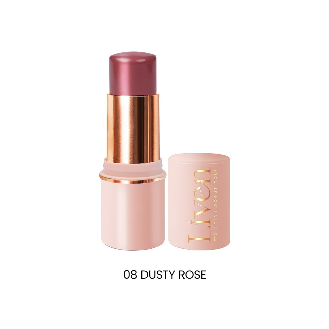 Liven Cream Blush Stick - #8 Dusty Rose