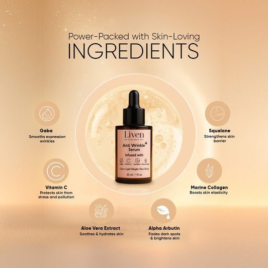 Anti Wrinkle Serum (30ml) - Liven Skincare