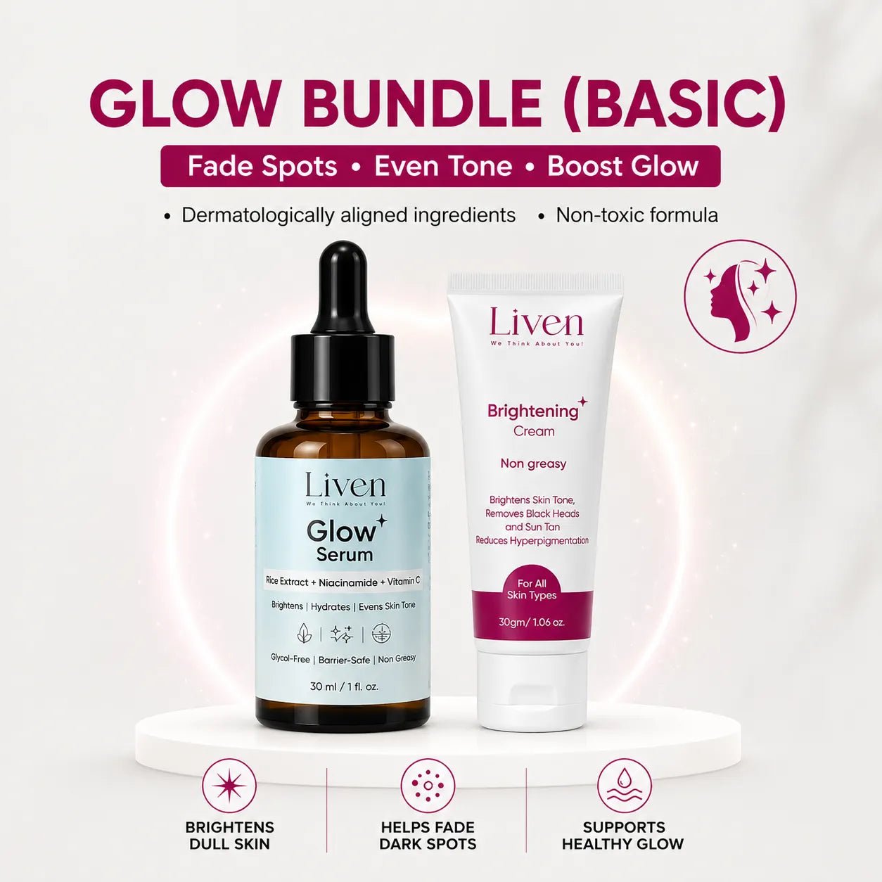 Glow Bundle (Basic) - Liven Skincare
