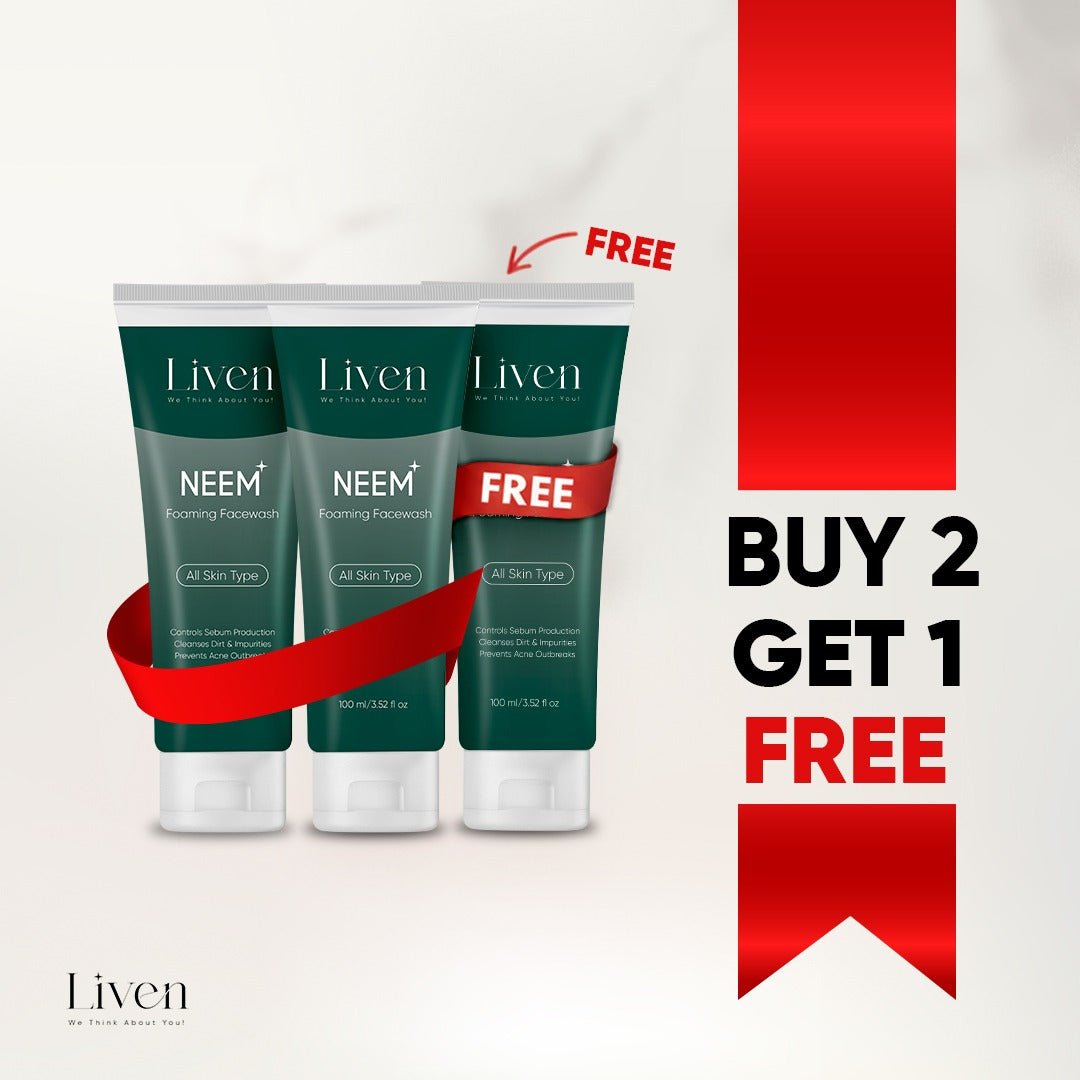 Neem Foaming Facewash Triple Pack - Liven Skincare