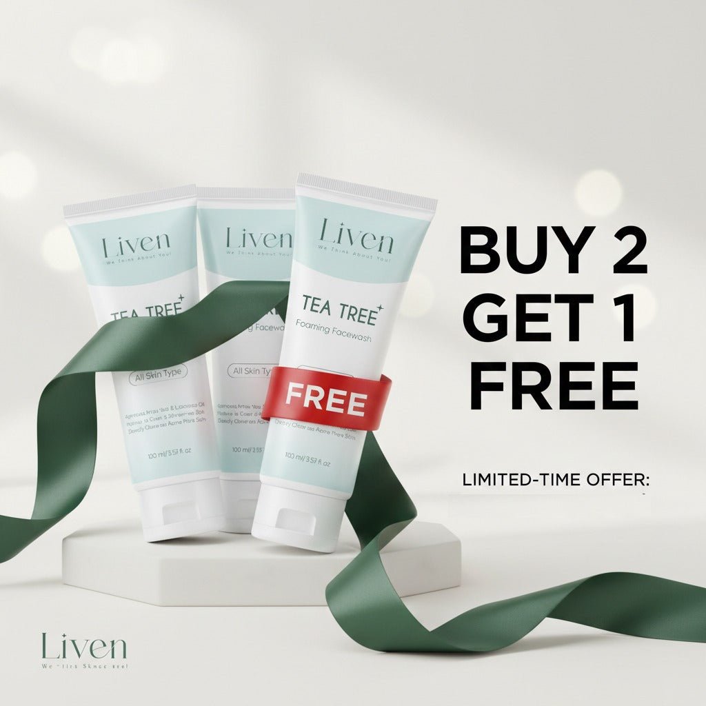 Tea Tree Face wash Triple Pack - Liven Skincare